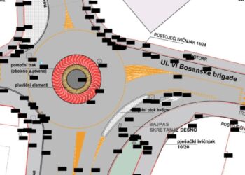 Početak radova na uspostavi privremenog kružnog toka u naselju Tušanj
