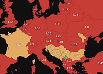 Širi se po mrežama mapa Evrope koja zabrinjava. Podijelio ju je i Elon Musk