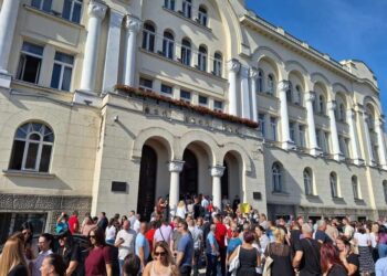 Protest ispred Gradske uprave u Banjaluci