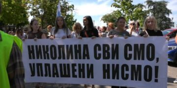 Protest u Beogradu u znak podrške studentkinji Nikolini Sinđelić