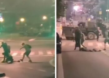 Policajci u Beogradu vukli mladića po cesti, jedan ga udarao palicom po leđima