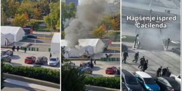 Nakon požara i pucnjave postavljeni novi šatori u Ćacilendu