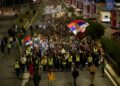 Doček novopazarskih studenata u Inđiji: Građani ugostili studente, vlast pokušala da ih osujeti