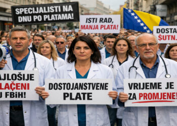 Protest ljekara u Tuzli