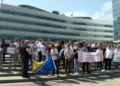 Počeo protest prevoznika u Sarajevu, gradom odjekuju sirene kamiona: “Ako ne bude rješenja, 14. septembra blokada granica prema EU”